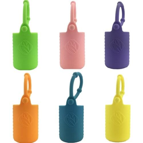 200pcs Essential Oil Bottle Silicone Case Cover Storage Box Protector Silicone Protective Carrying Holder for Essence lin4004