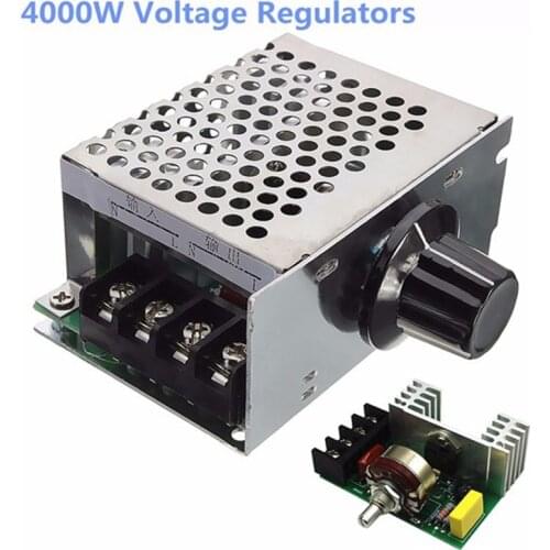 220V 4000W AC SCR Motor Speed Controller Module Voltage Regulator Dimmer