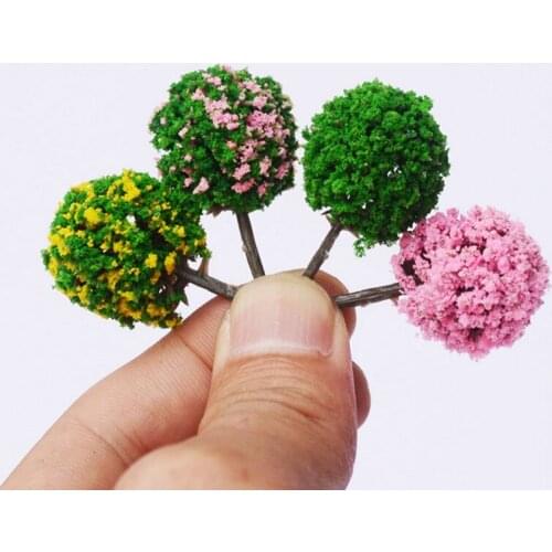 50Pcs Simulation Model Scene Simulated Ball Tree Model DIY Handmade Materials
