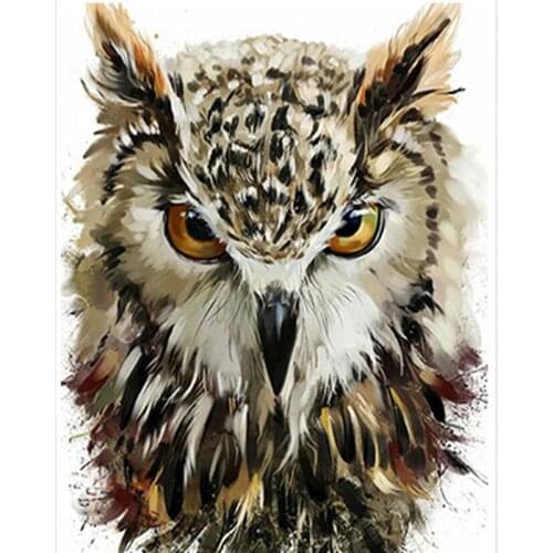 5d-Diamond-Painting Owl Diamond Embroidery Animal Diamond Cross Stitch Europe Home Decor Round Picture Of Resin