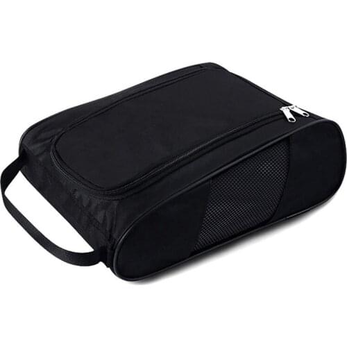 2019 New Portable Golf Shoes Water Resistant Bag Zipper Shoe Case BreathableCarrier Shoe Accessory