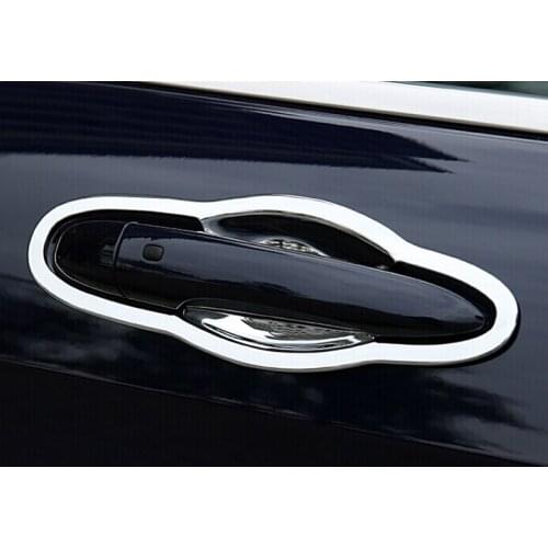 FOR Jeep Cherokee KL 2014 2015 2016 2017 2018 ABS Chrome Car Door protector handle Bowl frame Cover Trim car styling accessories