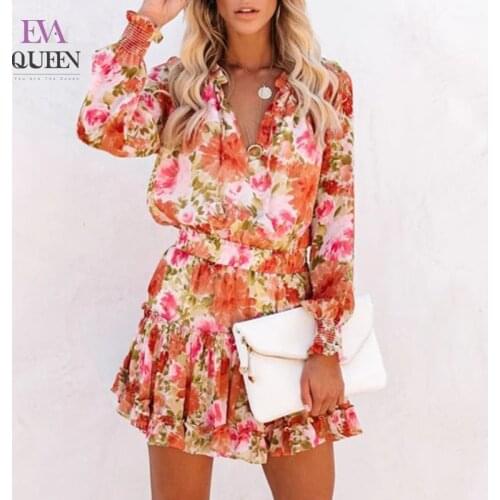 Evaqueen Long Sleeve Summer Dresses