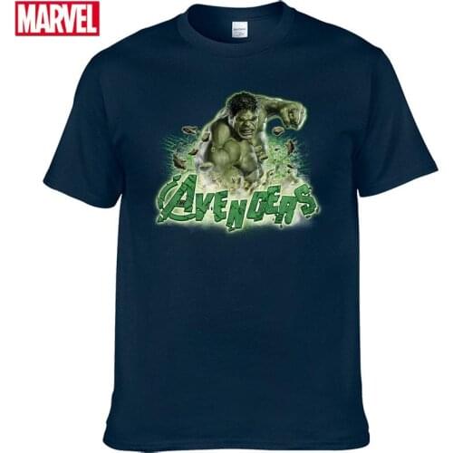 Marvel The Avengers Hulk T shirt Comfortable Breathable 100% cotton Fashion clothes for teens Summer Tops T-shirt men #149