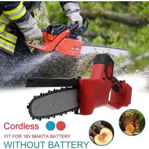 8-inch Logging Saw Electric Chainsaw Wood Cutters Bracket Brushless Motor for 18V Makita Battery Chain Saw Power Tool