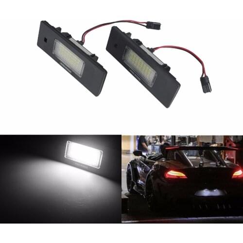ANGRONG 2x LED License Number Plate Light Kit For BMW E81 E87 E63 E64 F12 E85 E86 E89 Z4 White(CA245)