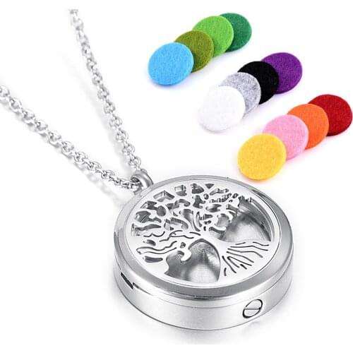 MJX0011 Muiltfunctional Pendant !!! Aromatherapy Essential Oil Diffuser Necklace& Tree of Life Cremation Necklace Jewelry Urn