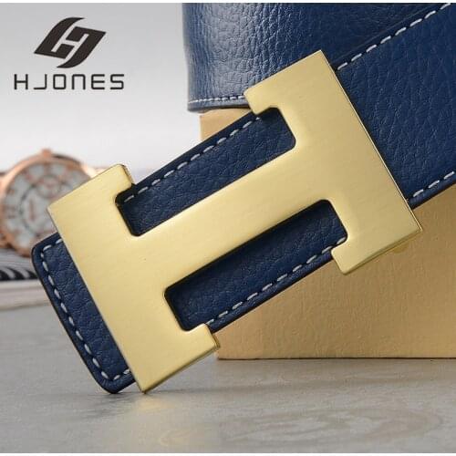 2021 HJones Men Belts H Logo Leather for Classic Unique Design Business Elegant Feel Fashion Comfortable Colorful Style L1