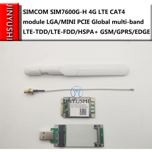 New! SIMCOM SIM7600G-H SIM7600G 4G LTE CAT4 module LGA/MINI PCIE Global Worldwide multi-band LTE-TDD/LTE-FDD/HSPA+ GSM/GPRS/EDGE