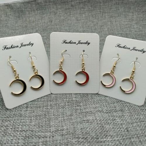 New Fashion Drop Earrings For Women Korean Style Moon Dangling Earrings Gift For Girl Ear Jewelry Wedding Brincos Wholesale