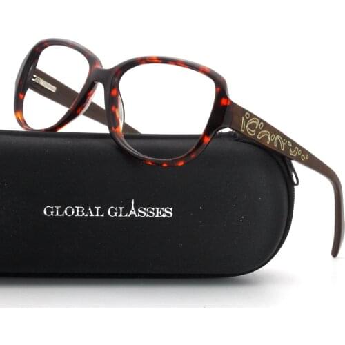 Eyeglasses Optical Prescription Glasses Vintage Butterfly Full Frame Spectacle Eyewear Lady Purple Demi Black CN1135S