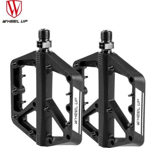 WHEEL UP Road Bicycle Pedal Mountain Bike DU+Bearing Nylon Pedal Sealed Bearing Bicycle Accessories Riding Equipment Bike parts