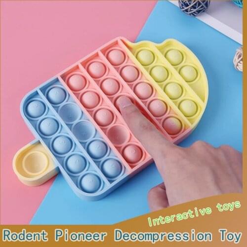 Push Pops Bubble Sensory Toy Autism Special Needs Stress Reliever Helps Relieve Stress and Increase Focus Soft Squeeze Kid Toys