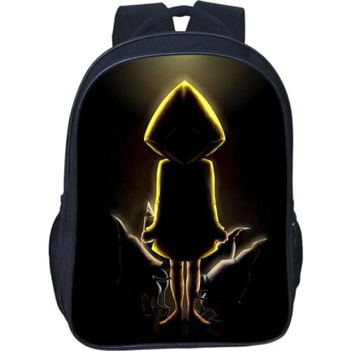 Little Nightmares Backpack Teenage School Backpack Adventure Game Bookbag Kids School Bags Cartoon Casual Travel Rucksack