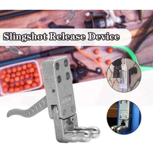 Silver Stainless Steel Slingshot Release Device With Screws DIY Catapult Rifle Trigger Durable Wristband Shot Bow Accessories
