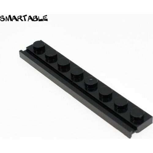 Smartable Plate Special 1x8 with Groove Building Blocks MOC Parts Toys For Kids Compatible City Technic 4510 50pcs/lot