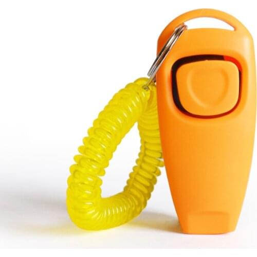 Dog Training Whistle Clicker Pet Dog Trainer Aid Guide Dog Whistle with Key Ring Dog Repeller Pet Training Tools for Dogs Cats