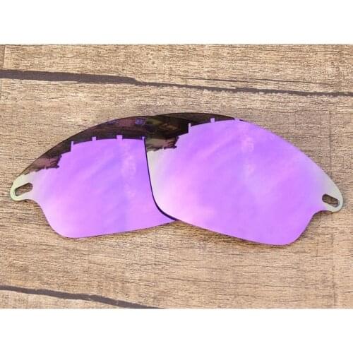 Vonxyz Violet Mirror Polarized Replacement Lenses for-Oakley Fast Jacket Frame