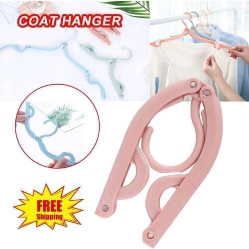 Retractable Portable Travel Hanger Plastic Rack Drying Clothes Pin Trouser Hanging Tools Organizer Bathroom 2