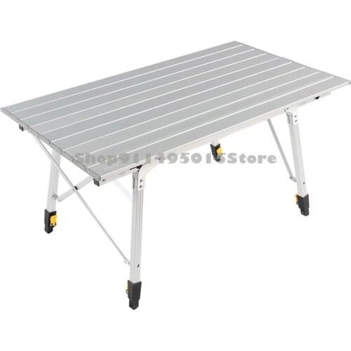 Retractable Folding Table Leg Split Adjustment Outdoor Camping Omelet Table Portable Aluminum Alloy Table Large Load Bearing