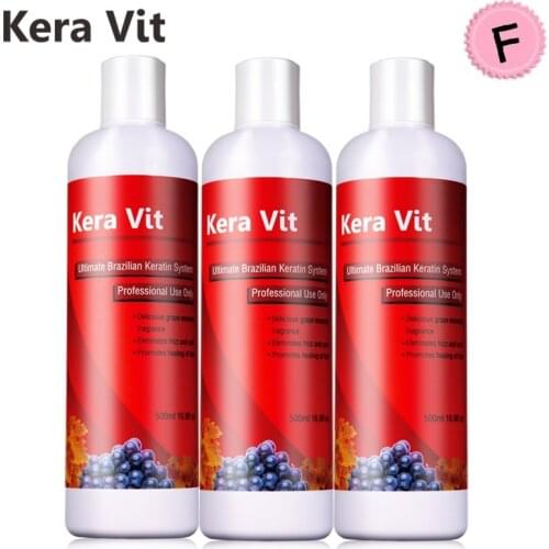 11.11 Brazilian Hair Keratin Treatment Keravit Formaldehyde Free Moisturizing Treatment For Hair Care Hair Salon At home 3pcs