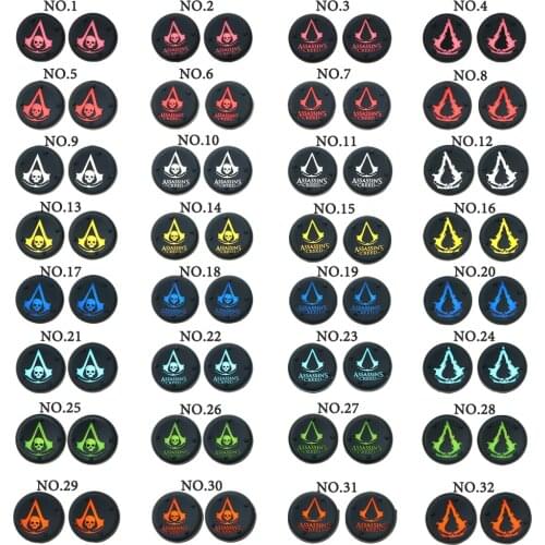 8pcs For PS4 PS5 Playstation 4 5 Gamepad Thumbstick Case Thumb Grip Caps For XBOXONE Controller Joystick Cap Silicone Rubber