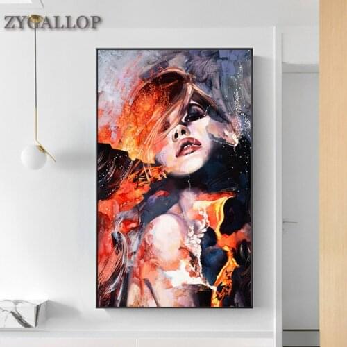 Abstract Woman Watercolour Canvas Painting Sexy Women Posters and Prints Cuadros Aisle Bedroom Decor Modular Pictures Unframed