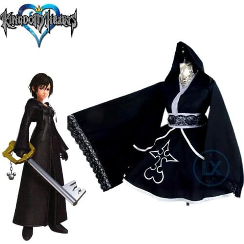 Anime Kingdom Hearts Cosplay Costume Kingdom Hearts Organization Lolita Kimono Dress Full Sets Custom Made Female Girls Hallowee