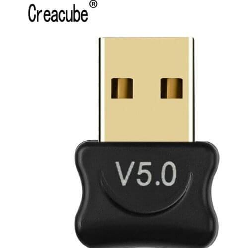 Creacube V5.0 Wireless USB Bluetooth 5.0 Adapter Bluetooth Dongle Music Sound Audio Receiver Bluetooth Transmitter For PC