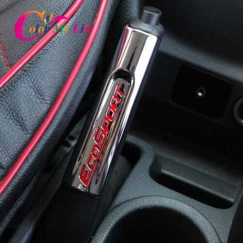 Color My L Ife Car-Styling Chrome Handbrake Trim Handbrems Cover Sticker for Ford Ecosport 2013 - 2017 Interior Trim Parts