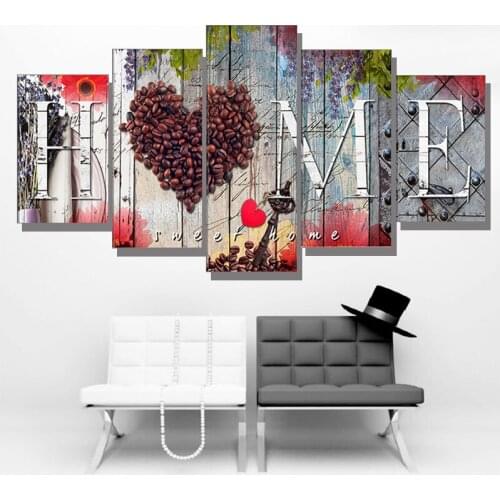 HOME Art Print Decor Print Unframed Canvas Painting Vivid 5PCS Modern Poster Decor Wall Art Home Pictures Set