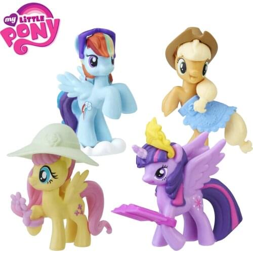 My Little Pony Toys Friendship is Magic Rainbow Dash Pinkie Pie Lyra Heartstring Rarity PVC Action Figure Collectible Model Doll