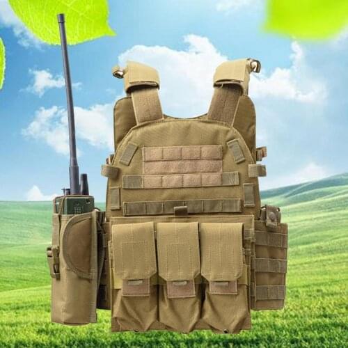 Airsoft vest Multifunctional lightweight breathable Oxford cloth wear-resistant multifunctional camouflage vest Outdoor training