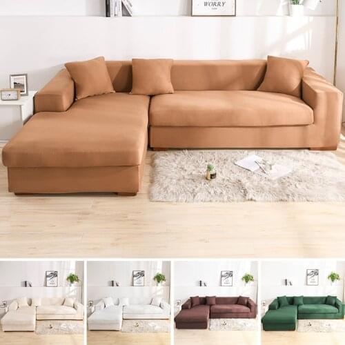 Fashion All inclusive elastic sofa cover Retro Recliner Sofa Cover Soft Couch Slipcovers with pillowcase 10 Colors 1-4 seaters