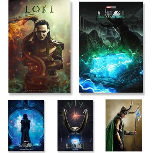 Marvel Superhero Loki Wall Art Popular Poster Canvas Painting Living Room Dorm Coffee Decoration Home Picture Decor Cuadros