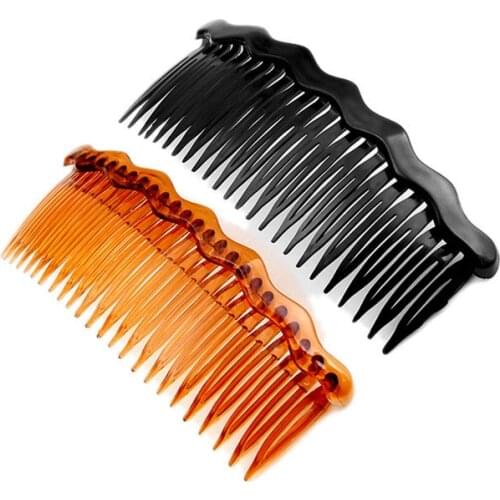 Wholesale 6pc Woman Hair Accessories 24 Teeth Hair Combs Tiaras Girls Bangs Clips Crown Top Hair Fixed Banana Barrettes Hairpins