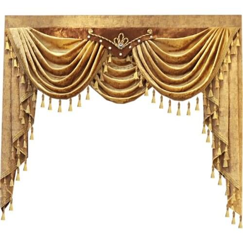 Valance is customized for the top decoration of the kitchen curtain of the villa apartment hotel living room bedroom