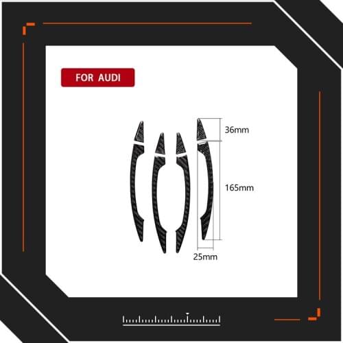 It Is Suitable For Audi A3 (14-19 Years) Carbon Fiber Exterior Door Handle Decorative Sticker Accessories