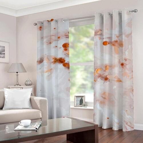 Custom Curtains 3D Stereo Abstract Oil Painting Modern Art Painting Living Room Bedroom Sunshade Blackout Drapes Home Decor Sets