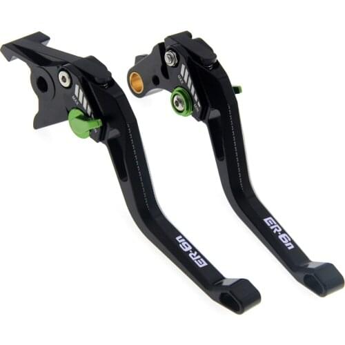 RiderJacky 3D Rhombus Hollow Adjustable ER6N Motorcycle Brake Clutch Levers For Kawasaki ER 6N ER-6N/NINJA 650R/ER-6F 2009-2016
