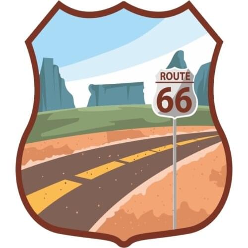 Route 66 Sticker Plane Extreme