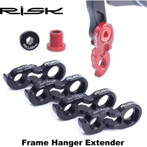 RISK Bicycle Rear Derailleur Hanger Converter Extension MTB Bike Frame Gear Tail Hook Extender Convertor for 34T-52T Flywheel