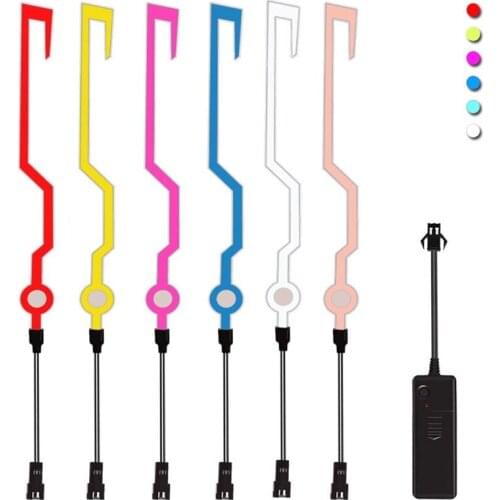 Waterproof Fashion Motorcycle Helmet Kit Helmets 2Pcs LED Light Universal Night Riding Signal Flashing Stripe Bar Sticker#290441