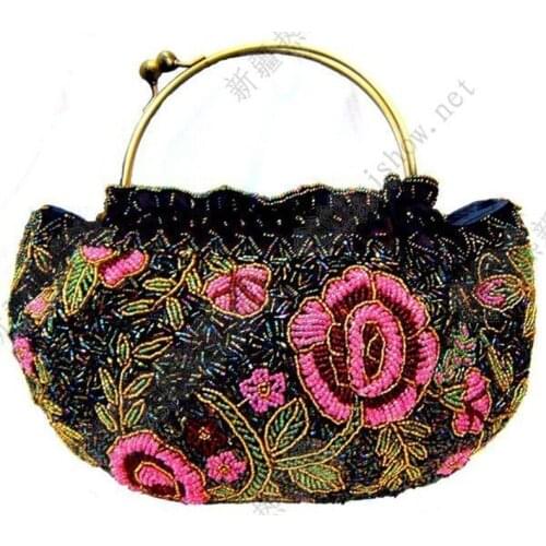 Xinjiang Folk Custom Handmade Beaded Handbag Bag classic X-25