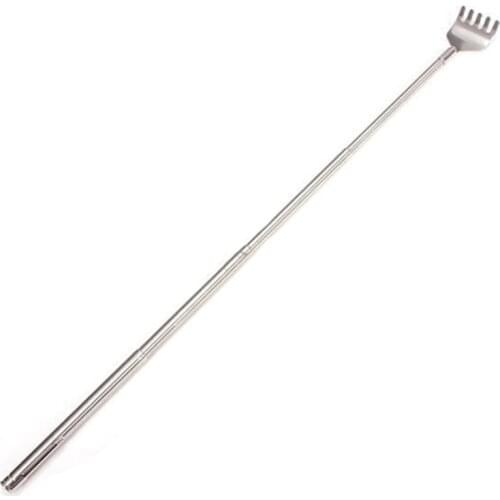 1pcs Portable Stainless Steel Telescopic Pen ClipTelescopic Back Scratcher Itch Scratch Tool High Quality Convenient and quick