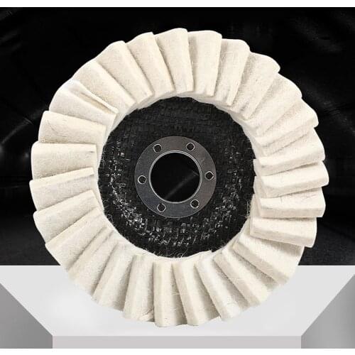 125mm Polishing Wheels 5inch Flap Felt Disc Angle Grinder Buffing Wheel Metal Best Price Waxing Polishing Disc For Glass