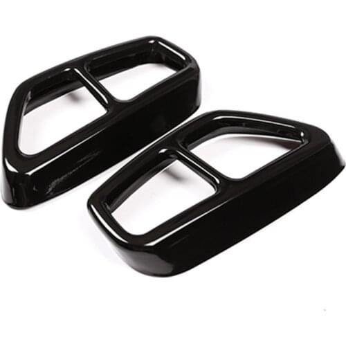 2PCS Stainless Steel Exhause Air Filter 2 To 4 Cover Car Accessories Sticker for BMW G30 G32 G31 630i 640i 530i GT 2017 2018