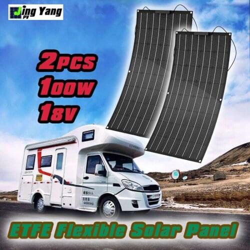 200W 300W Solar Panel etfe Flexible Solar Panel 2PCS 3PCS of 100W Panel Solar with Mono Solar Cell for 12v/24v battery charge