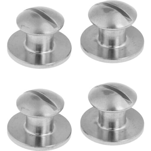 4x Scuba Diving Backplate Book Screws Stainless Steel Tech Scuba Diving BCD Backplate Pad Book Screws Replacement for Underwater