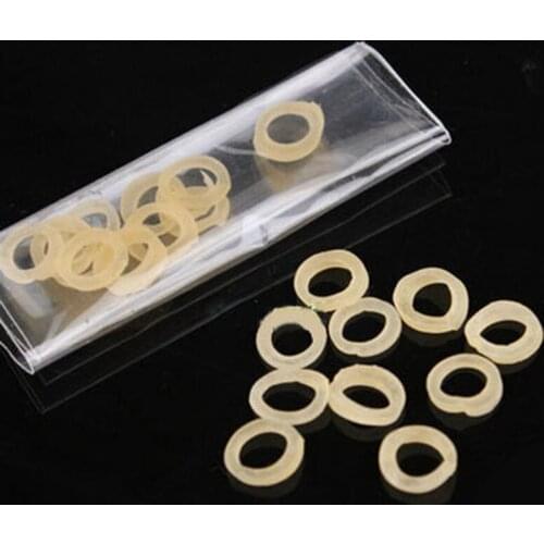50pcs/lot Rubber Bands For Folding Coins Key Bite Coin Magic Tricks Accessories Magician Trick Gimmick